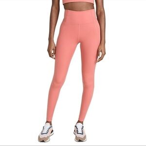 SzXS Girlfriend Collective High Rise compressive tights in Primrose. EUC